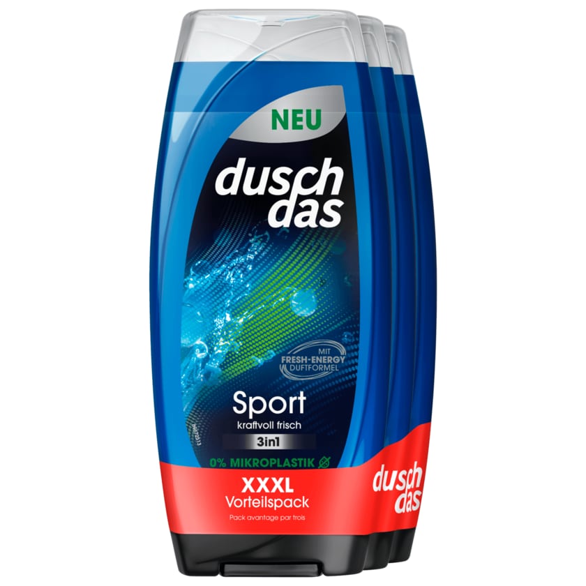 Duschdas Duschgel Sport 3in1 3x225ml